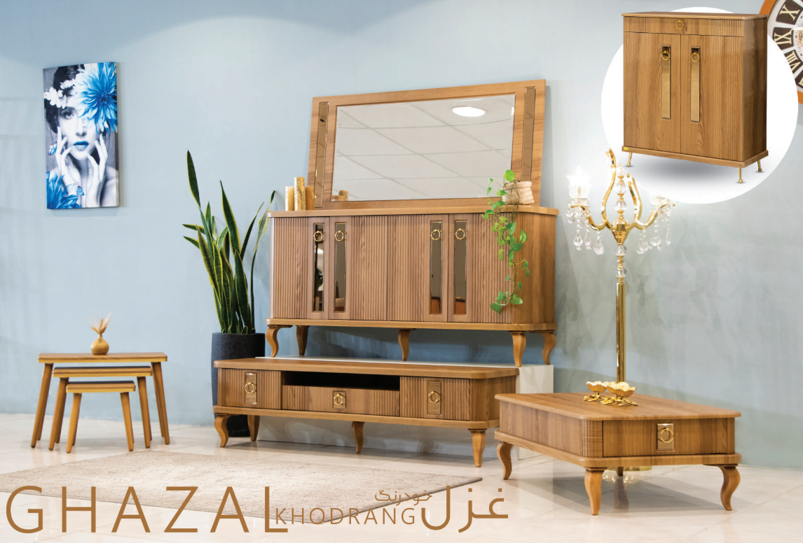 جلومبلی و عسلی مدل غزل