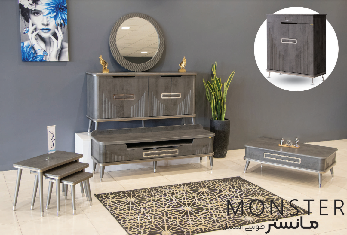 جلومبلی و عسلی مدل مانستر